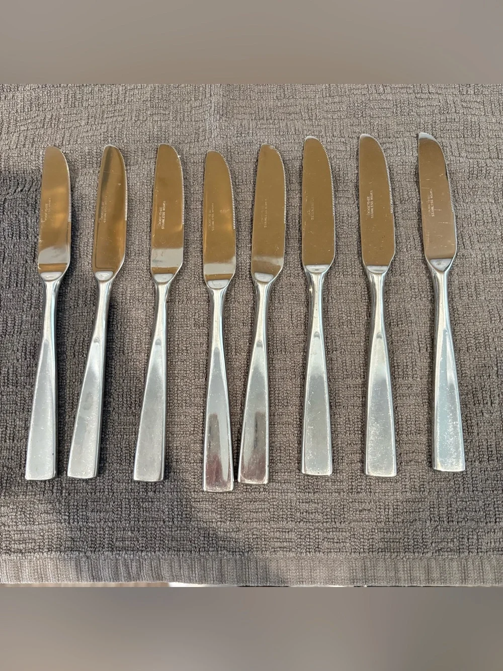 Vintage Rogers AllisonStainless Steel Butter Knives(Set Of 8)